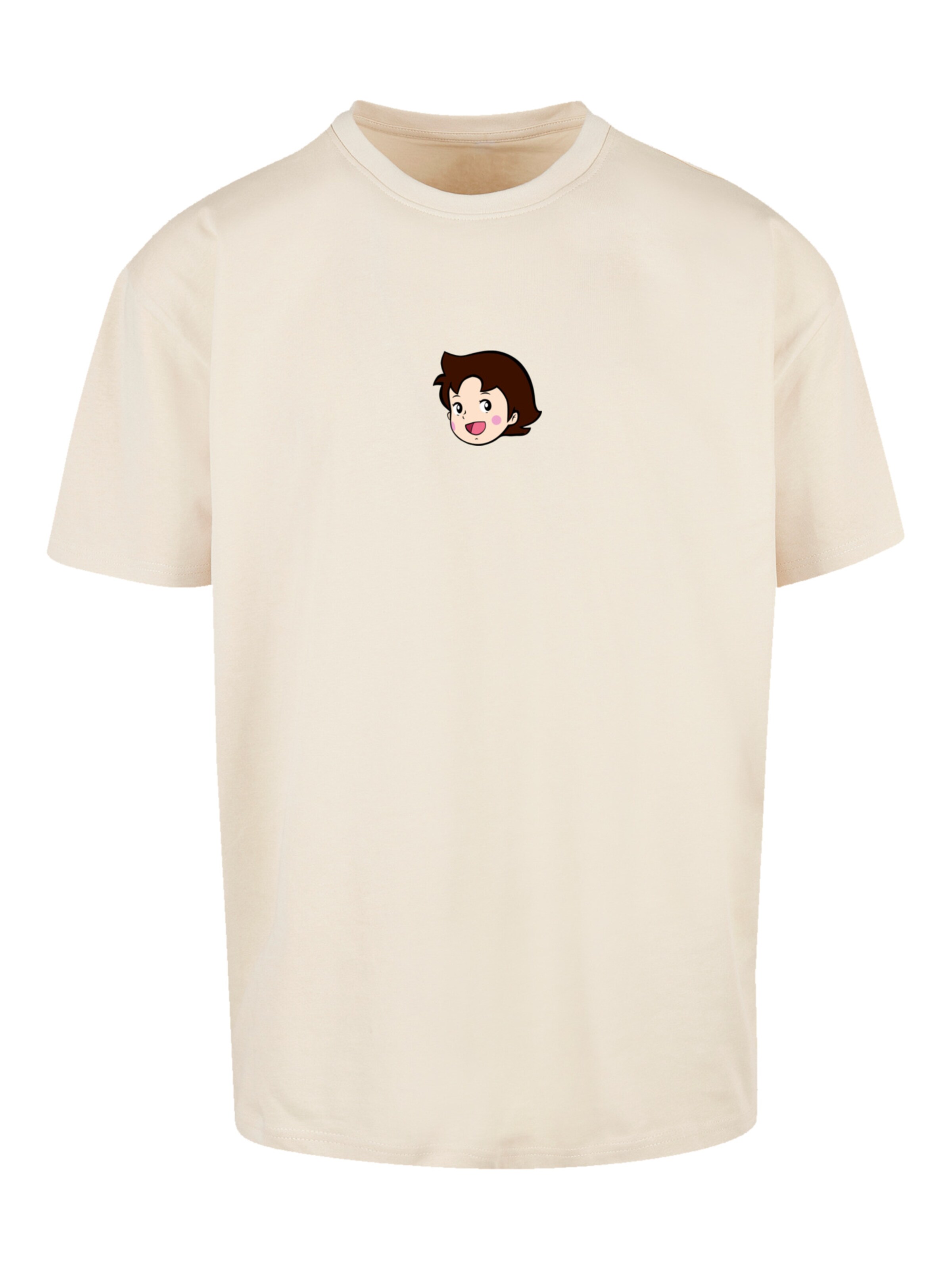 F4NT4STIC Shirt 'Heidi Logo Heroes of Childhood' in Beige: front