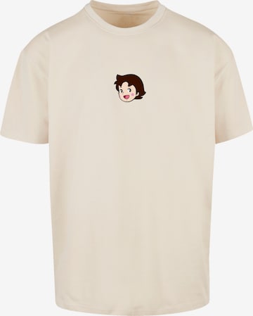 F4NT4STIC Shirt 'Heidi Logo Heroes of Childhood' in Beige: front