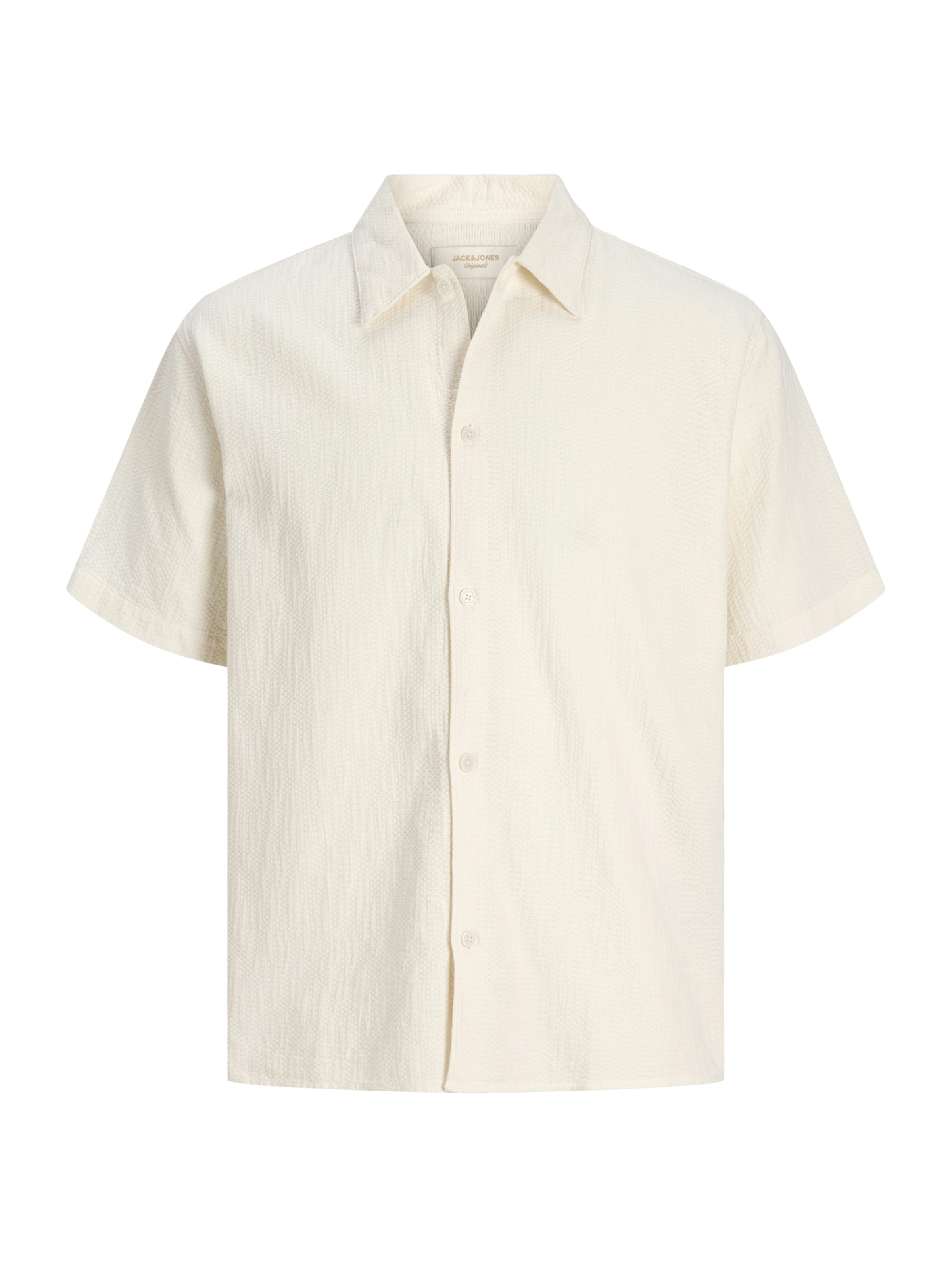 JACK & JONES Comfort fit Overhemd 'JORMONTAUK' in Wit: voorkant