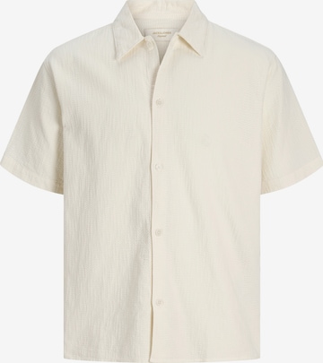 JACK & JONES Риза 'JORMONTAUK' в бяло: отпред