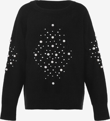 Pull-over faina en noir : devant