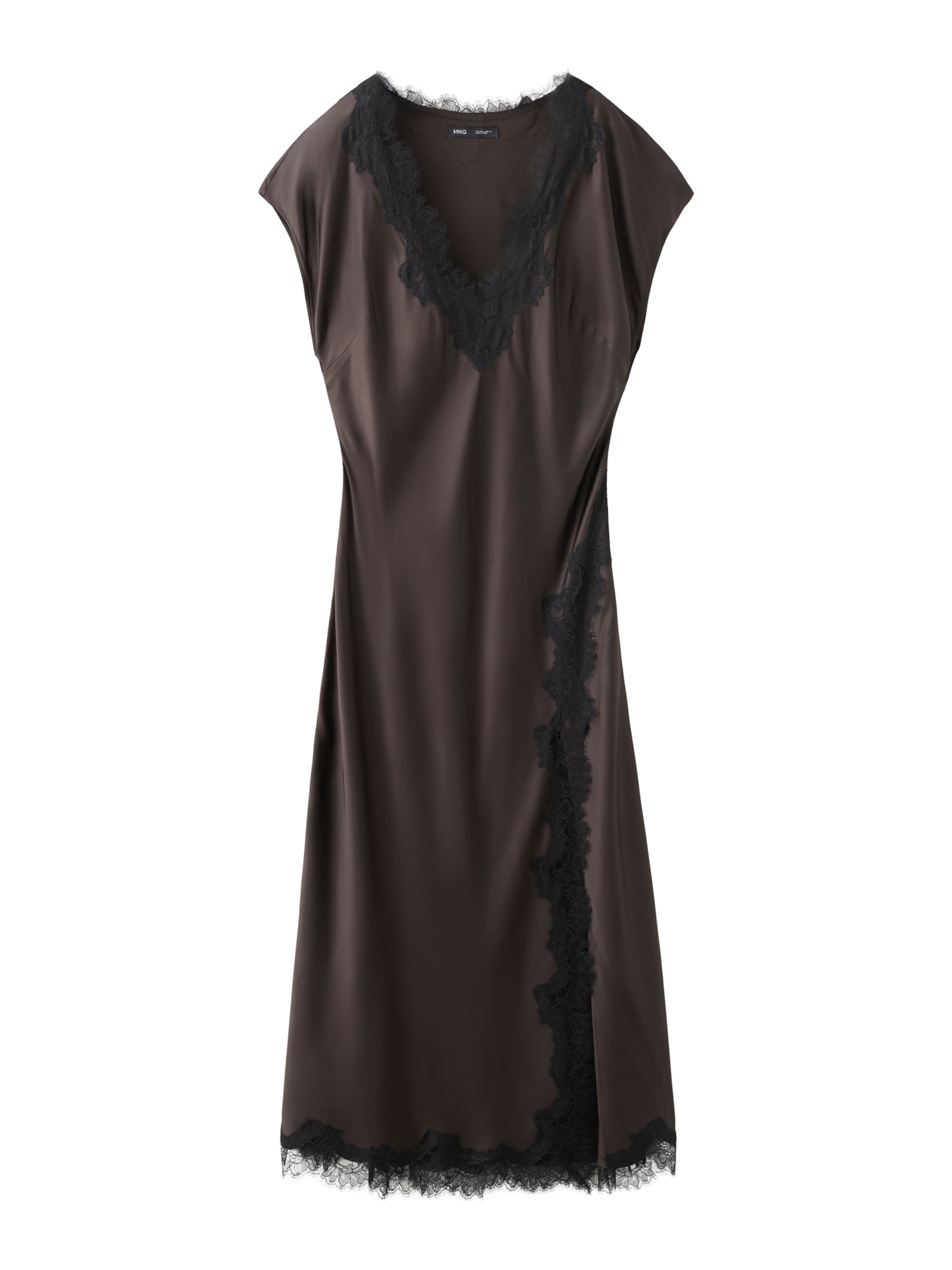 MANGO Kleid 'Merlot' in Braun: Vorderseite