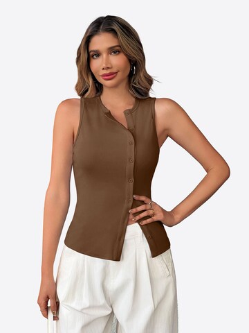 Imily Bela Топ в кафяво: отпред