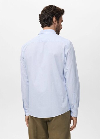 MANGO MAN Regular fit Button Up Shirt 'Playr' in Blue