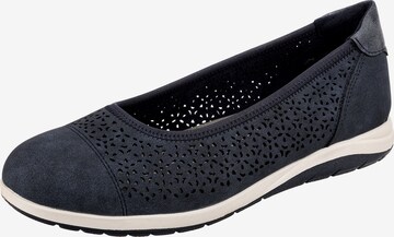 Relife Ballet Flats 'Hygeno' in Blue: front