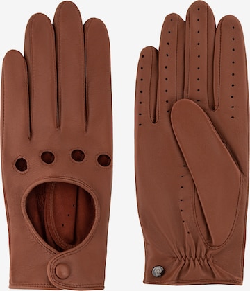 Roeckl Full Finger Gloves 'Rom' in Brown: front