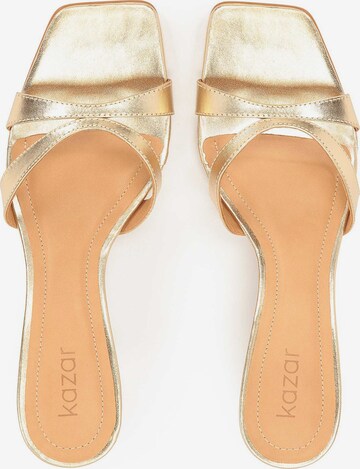 Kazar Pantolette in Gold