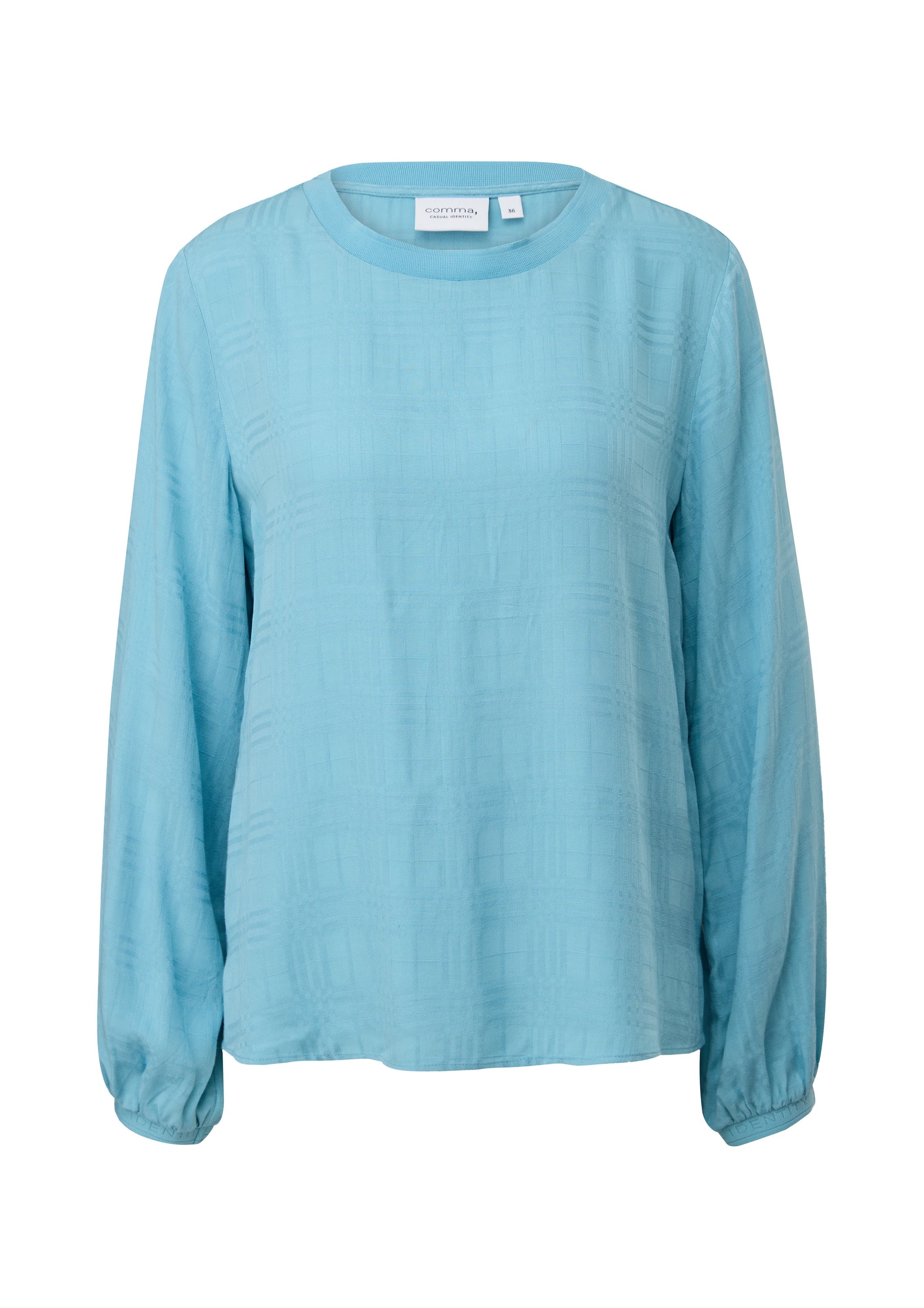 comma casual identity Bluse in Blau: Vorderseite