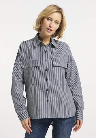 usha BLUE LABEL Blouse in Blauw: voorkant