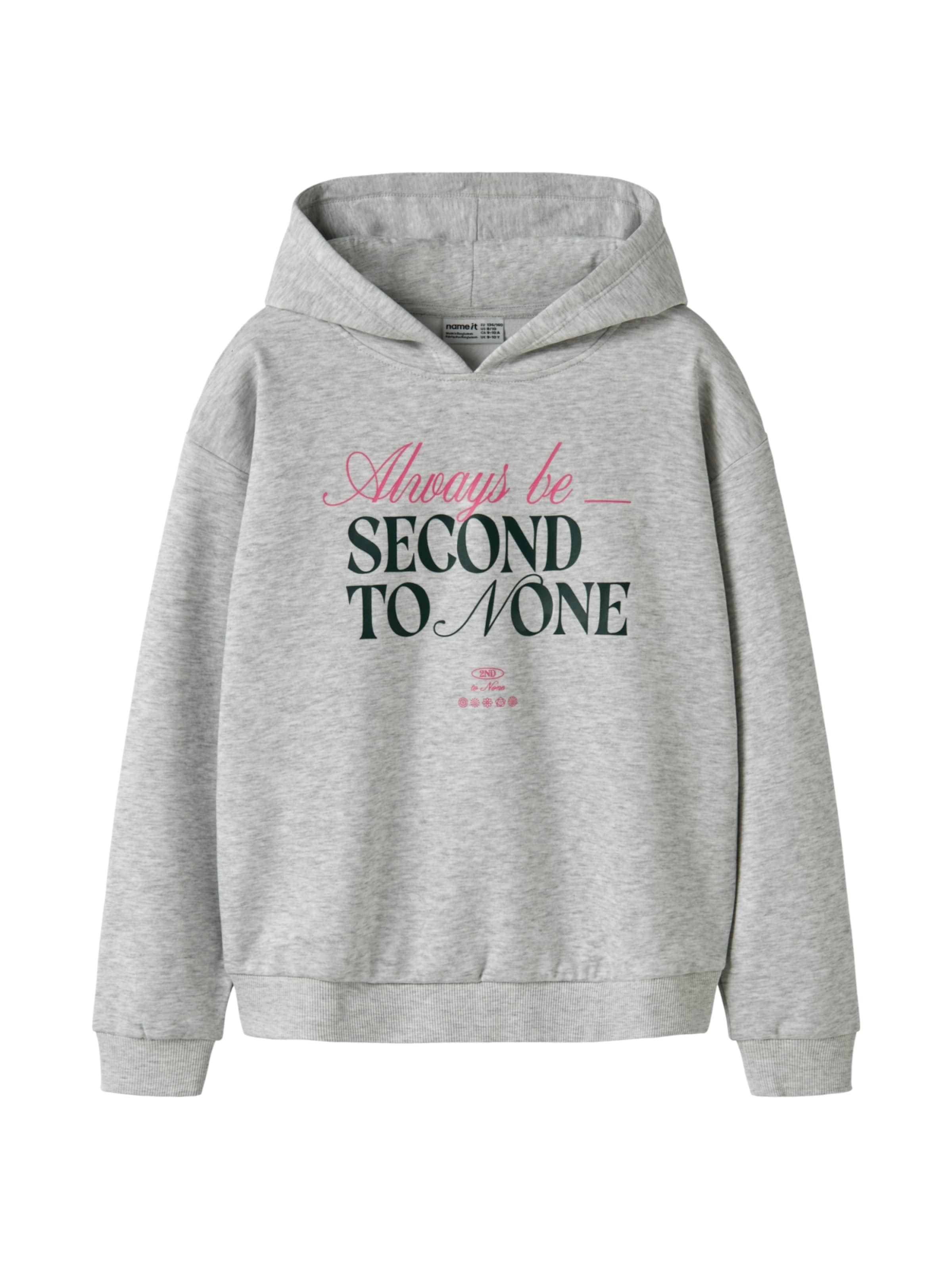 NAME IT - Sudadera 'Oda' en gris: frente