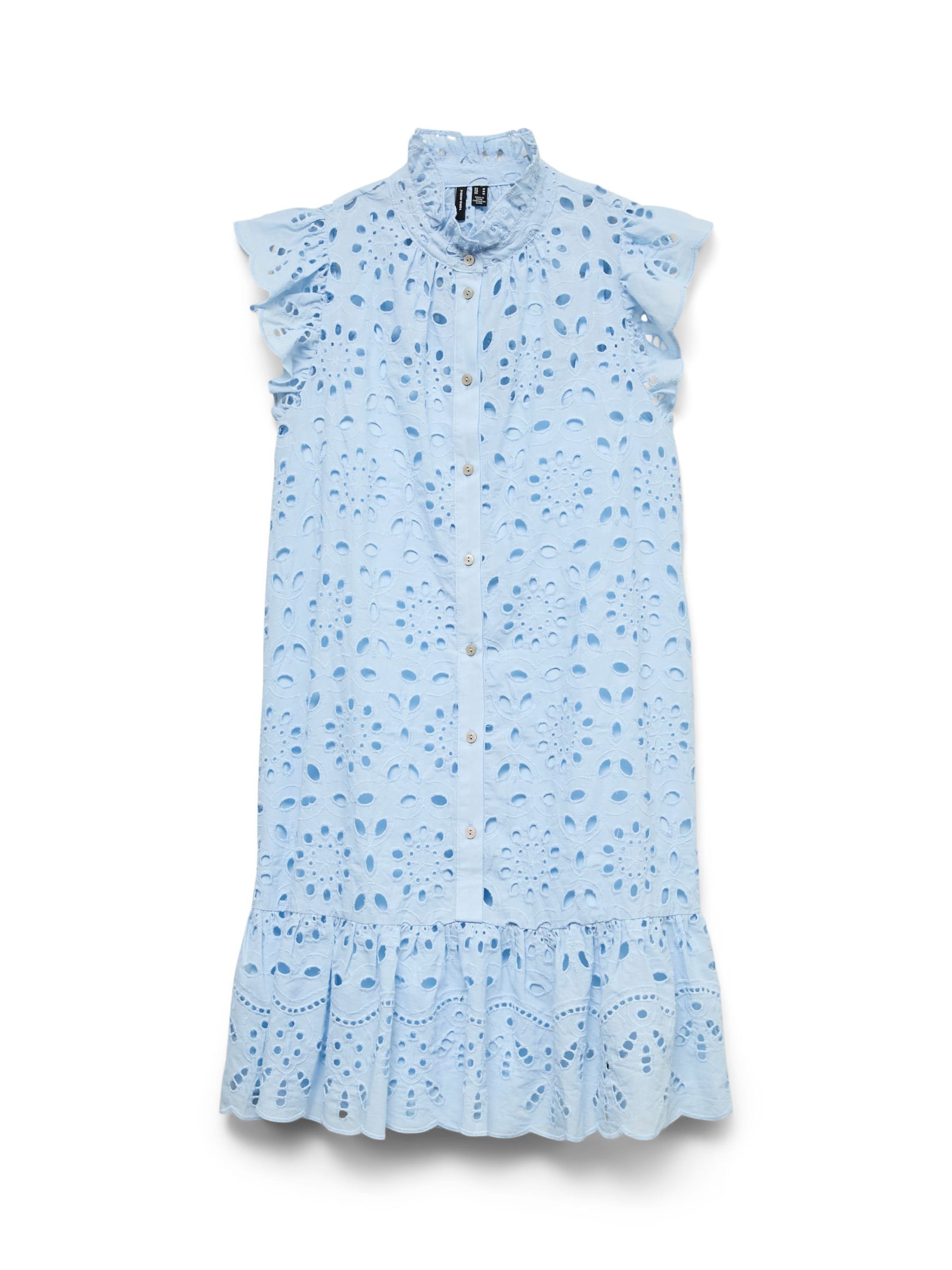 VERO MODA Zomerjurk 'VMQuinn' in Blauw: voorkant