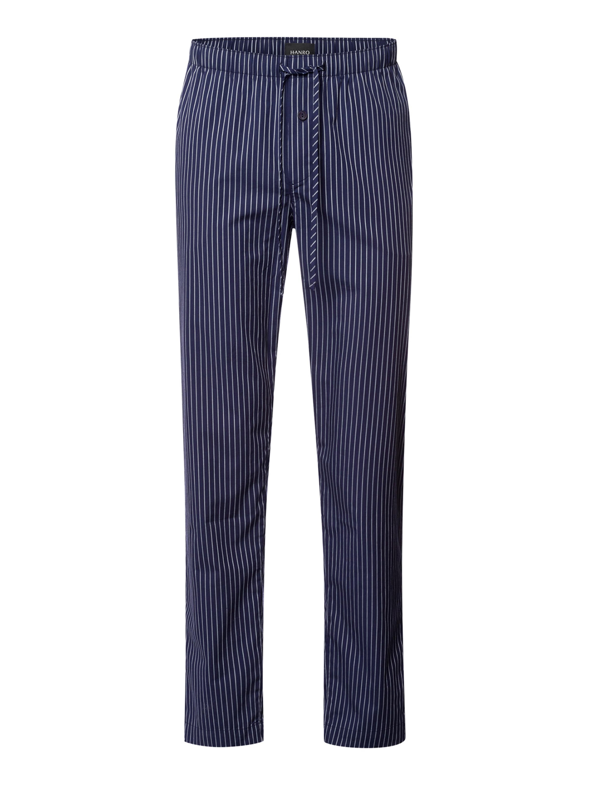 Hanro Pyjamahose ' Night & Day ' in Blau: Vorderseite