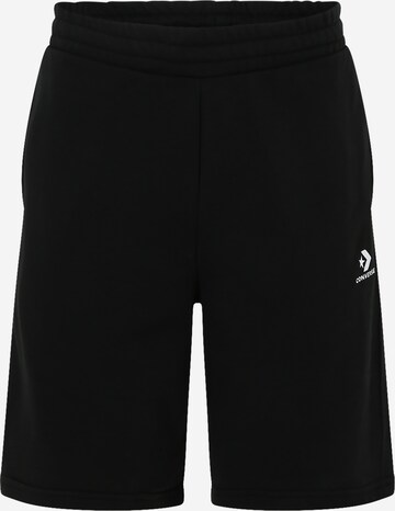 CONVERSE Regular Pants in Black: front