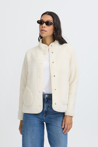 b.young - Chaqueta polar en beige: frente
