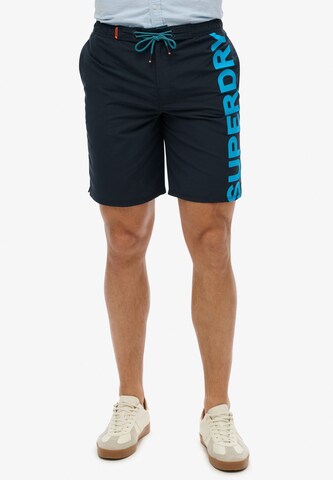 Superdry Board shorts in Blue: front