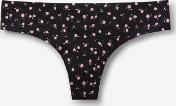 Tezenis Thong in Black: front