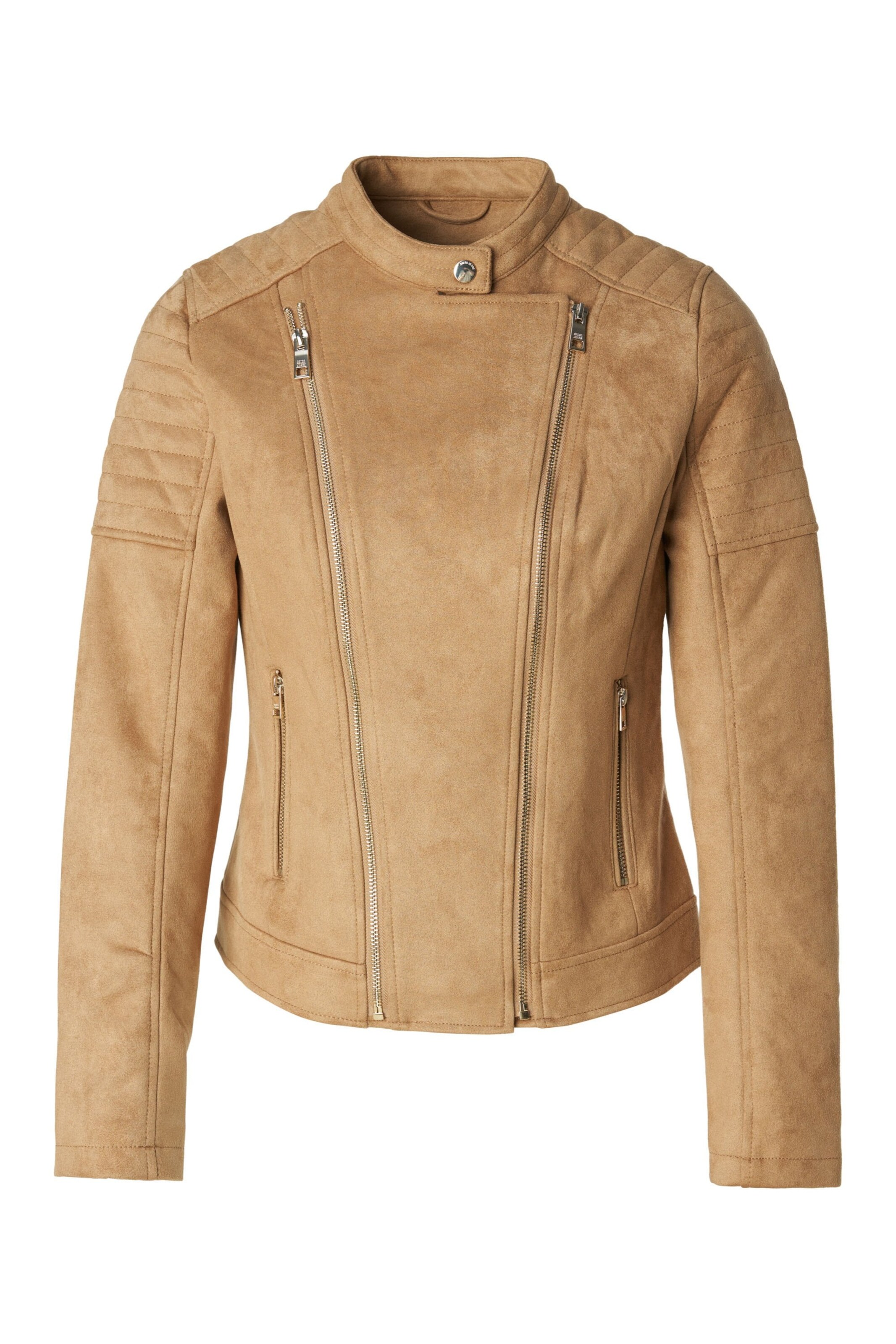 Salsa Jeans Tussenjas 'Biker' in Bruin: voorkant