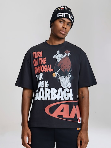 T-Shirt AND1 en noir : devant