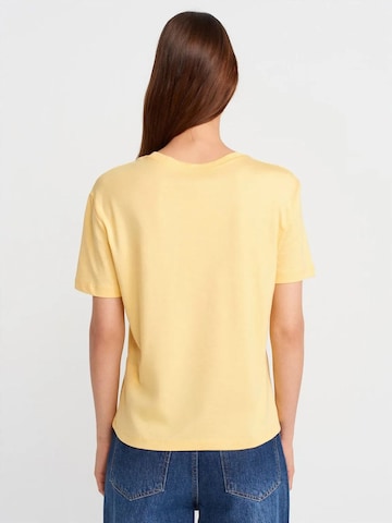 T-shirt 'T-Shirts' Dilvin en jaune