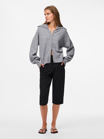 PIECES Knit Cardigan 'PCMALOU' in Grey