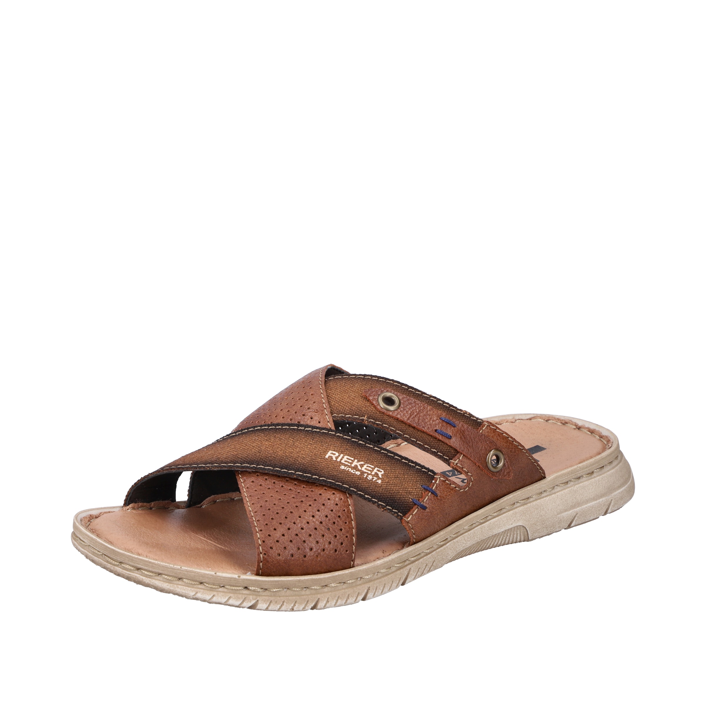 Mule Rieker en marron : devant