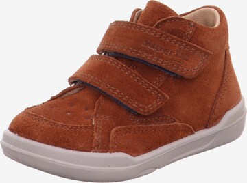 SUPERFIT First-Step Shoes 'SUPERFREE' in Brown: front