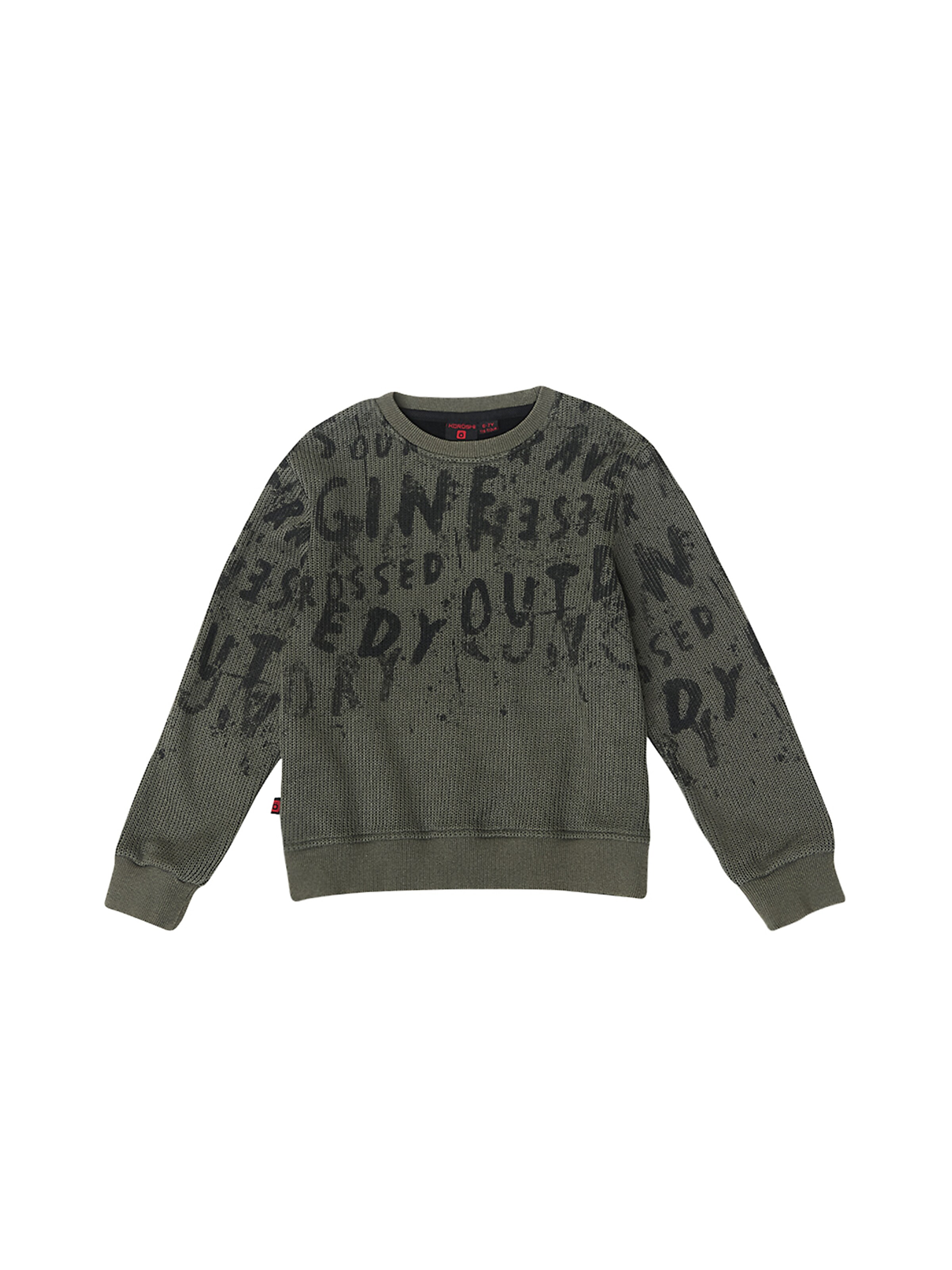 KOROSHI Sweater in Green: front