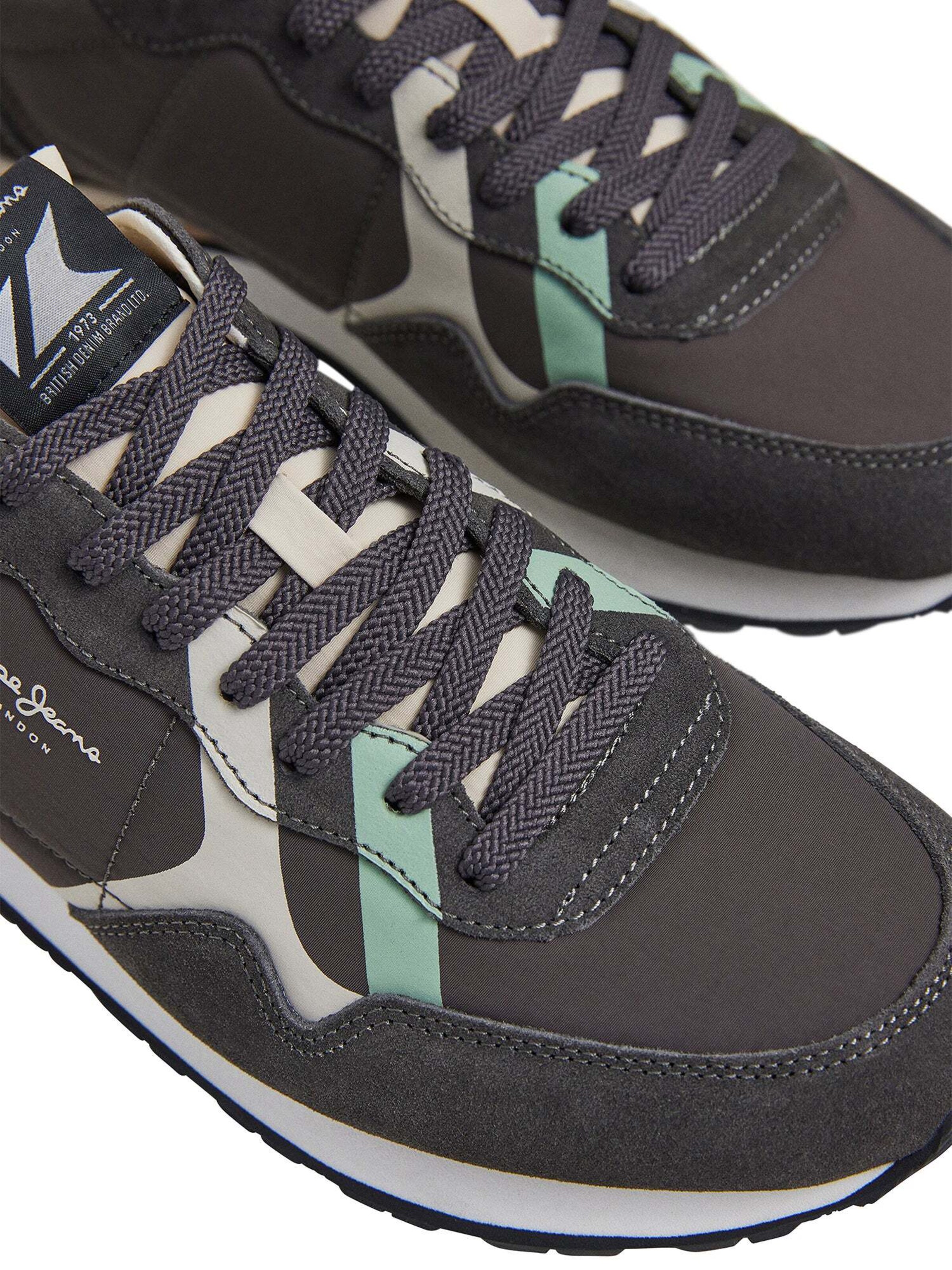 Baskets basses 'Brit Road' Pepe Jeans en gris