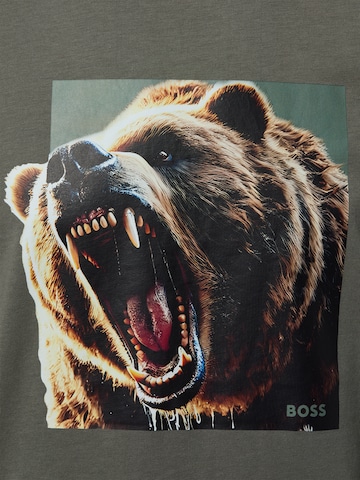 BOSS T-Shirt 'Dobermann' in Grau