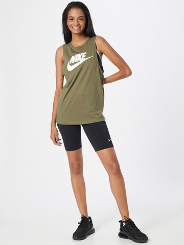 žalia Nike Sportswear Palaidinė be rankovių