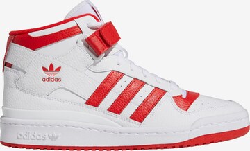 Sneaker înalt 'Forum' de la ADIDAS ORIGINALS pe alb