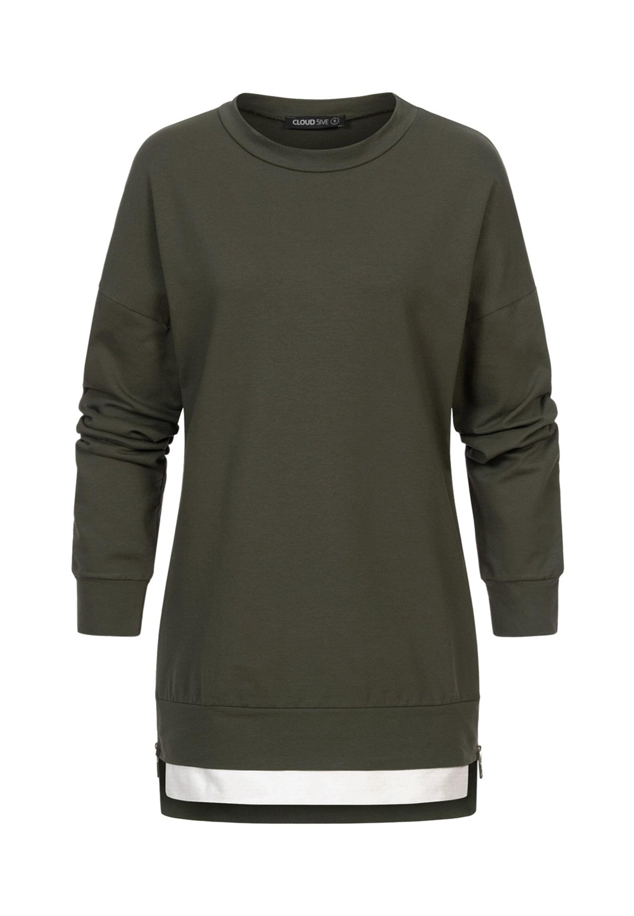 Sweat-shirt Cloud5ive en vert : devant