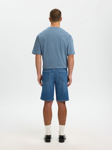 Regular Jean SELECTED en bleu