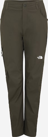 THE NORTH FACE Обычный Штаны в спортивном стиле 'EXPLORATION' в Зеленый: спереди