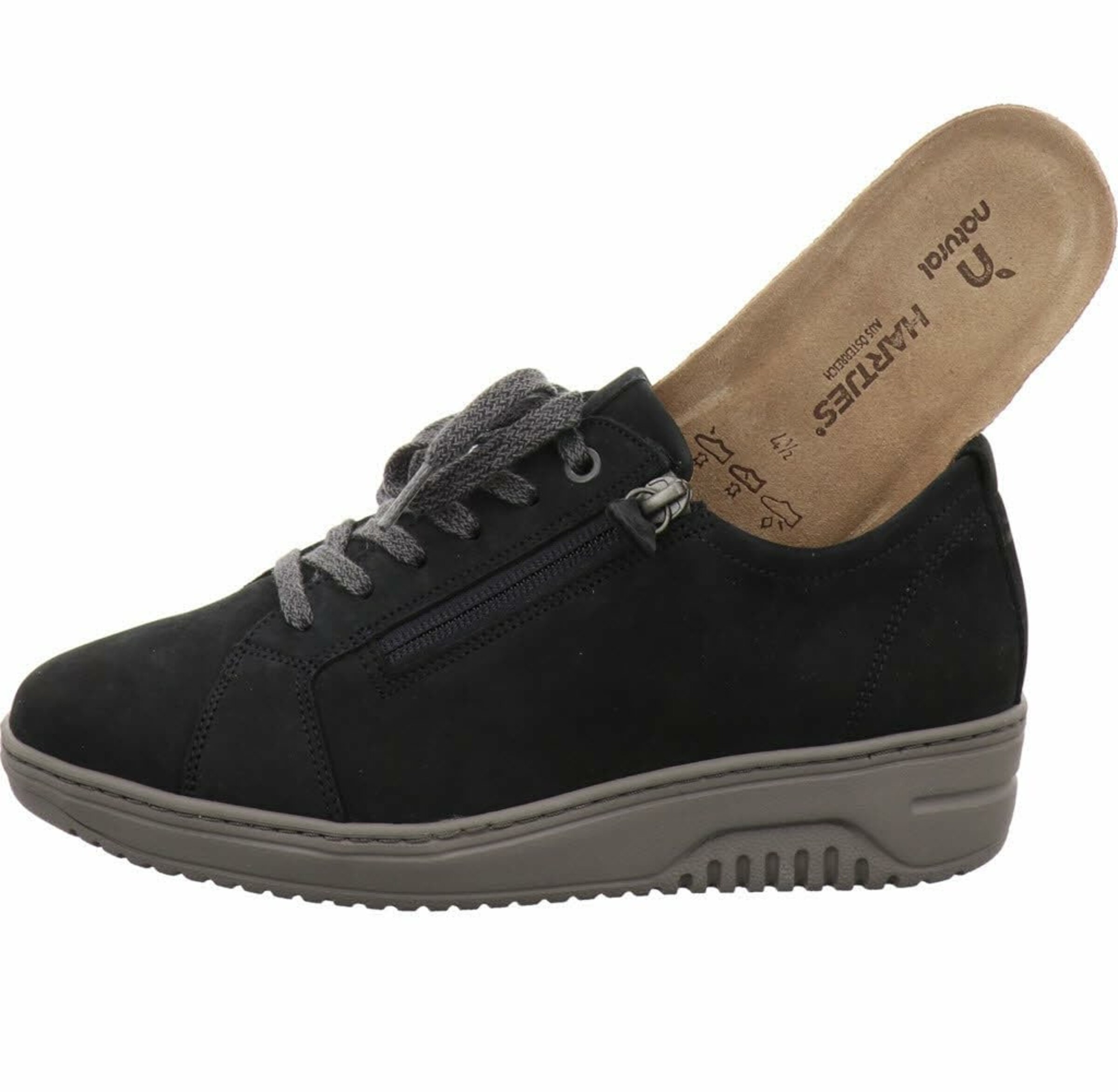 Hartjes Veterschoen in Zwart