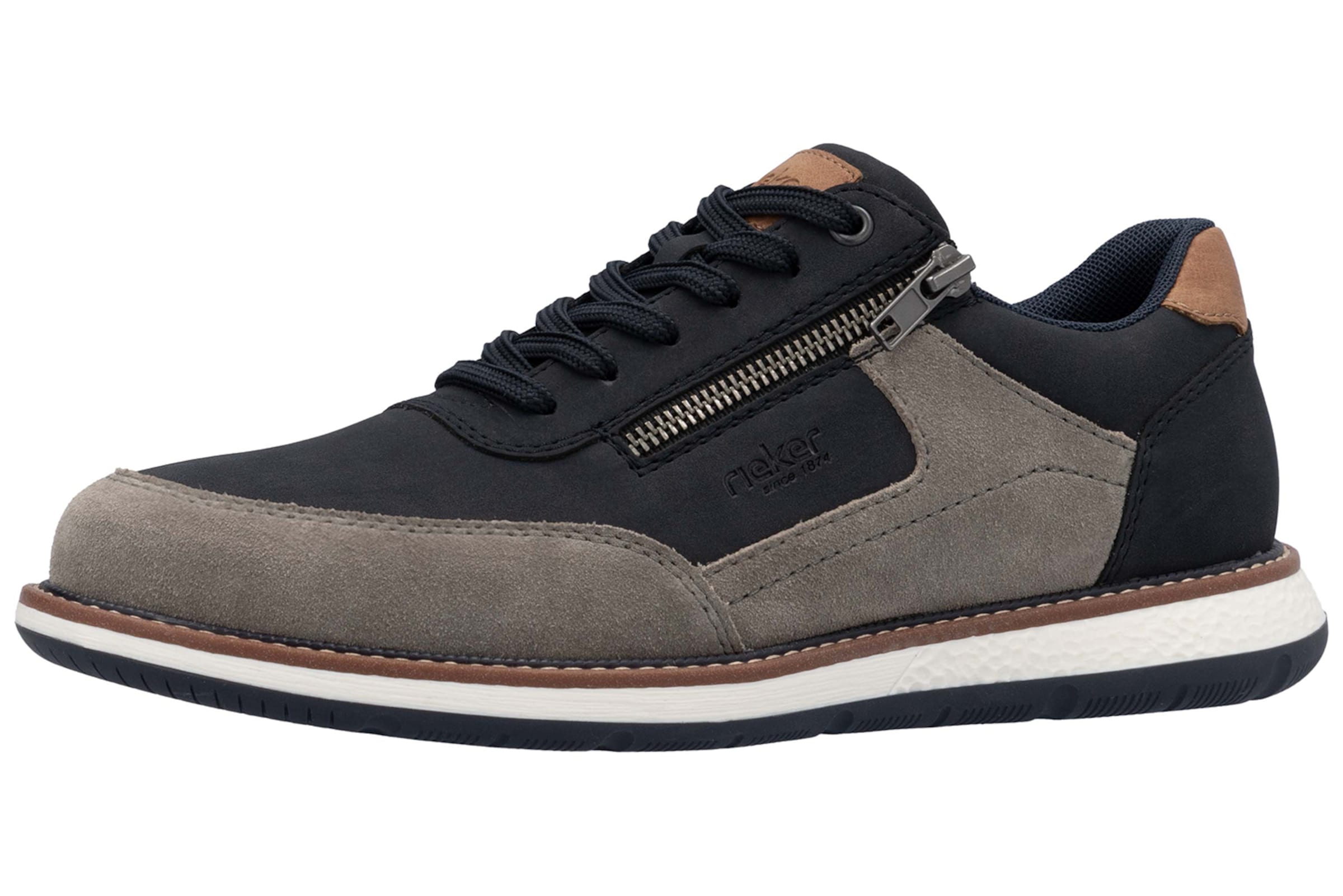 Rieker Sportlicher Schnürschuh in Blau: Vorderseite