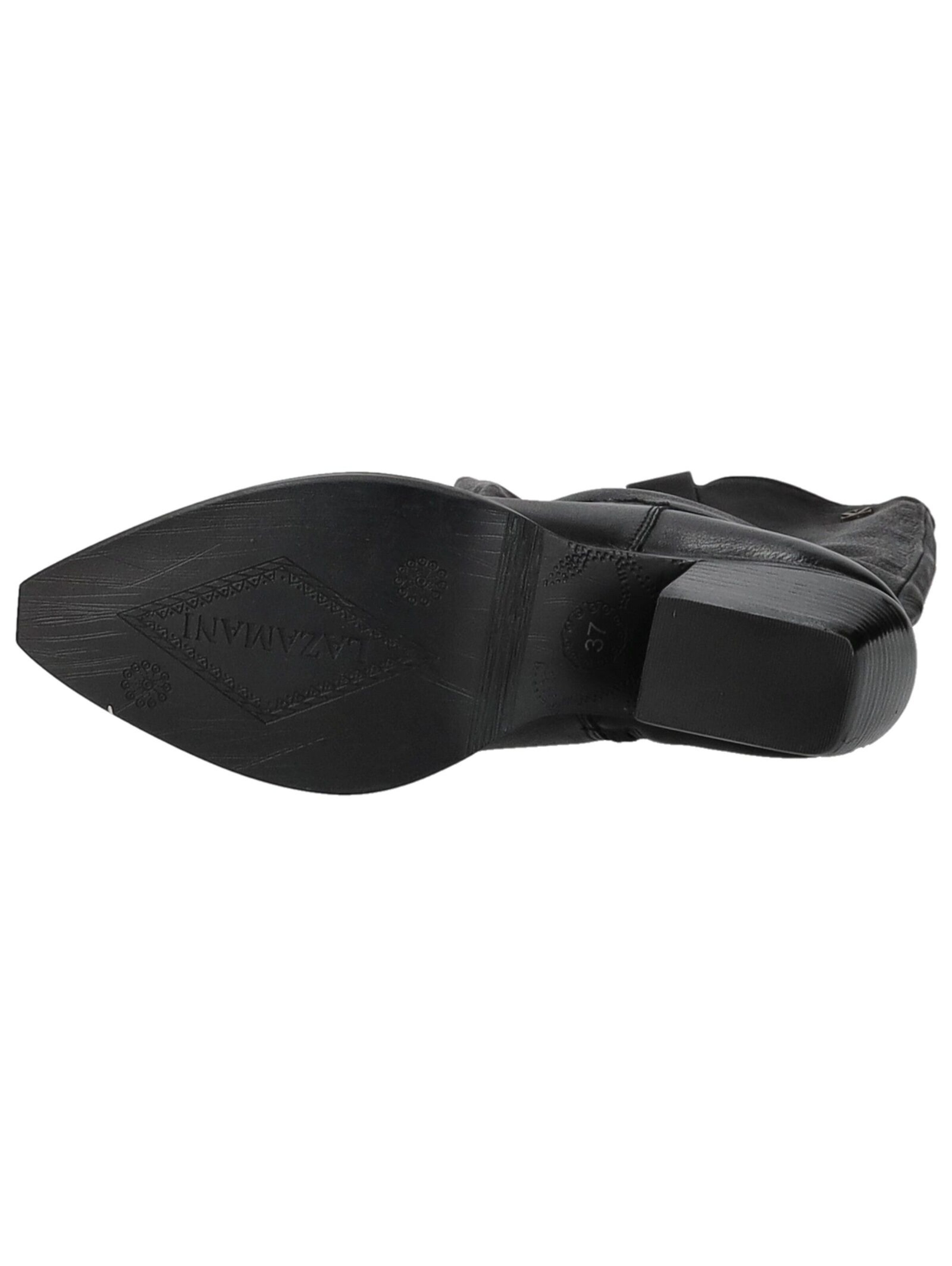LAZAMANI Cowboy Boots in Black