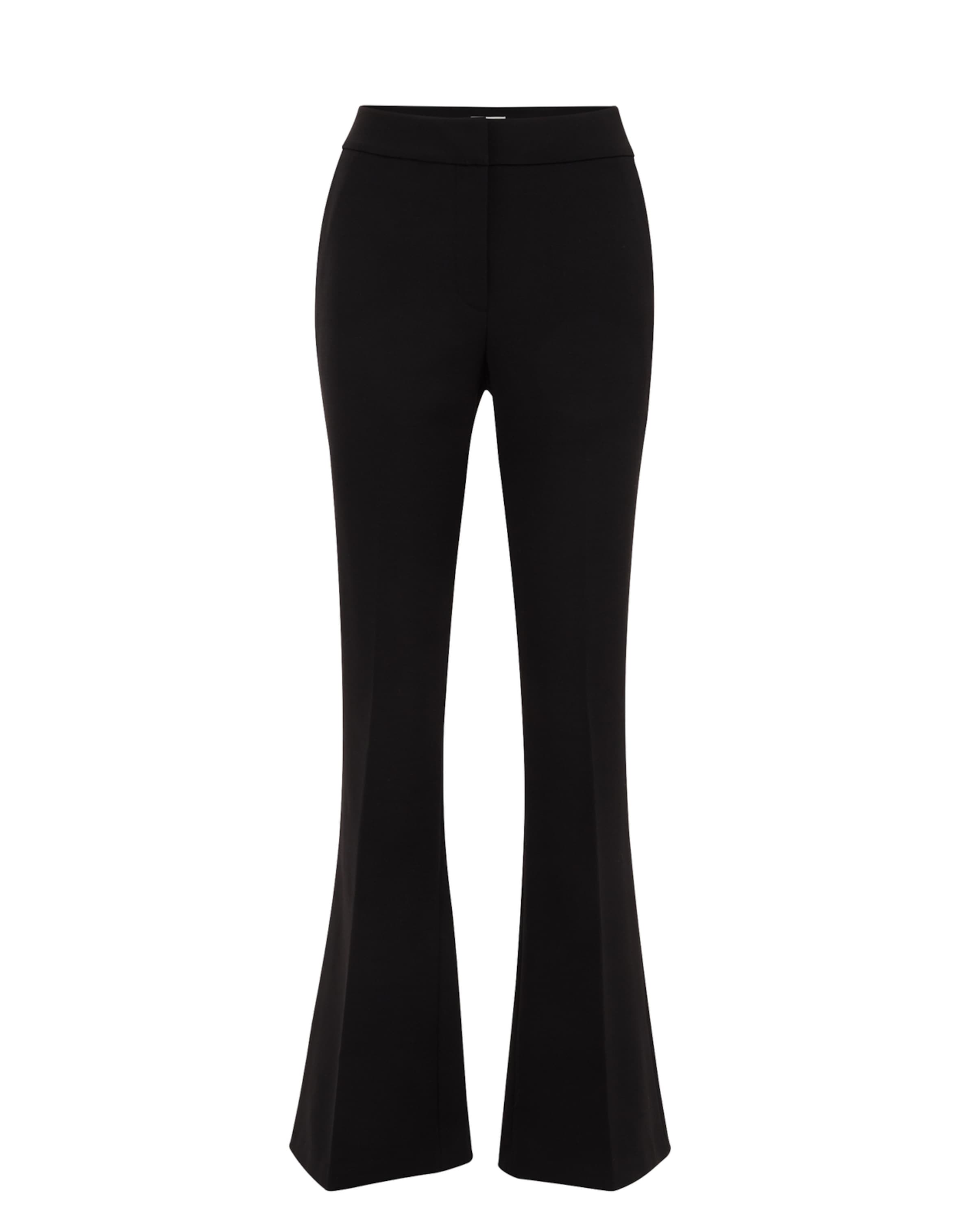 WE Fashion Rozkloszowany krój Spodnie w kolorze czarny: przód