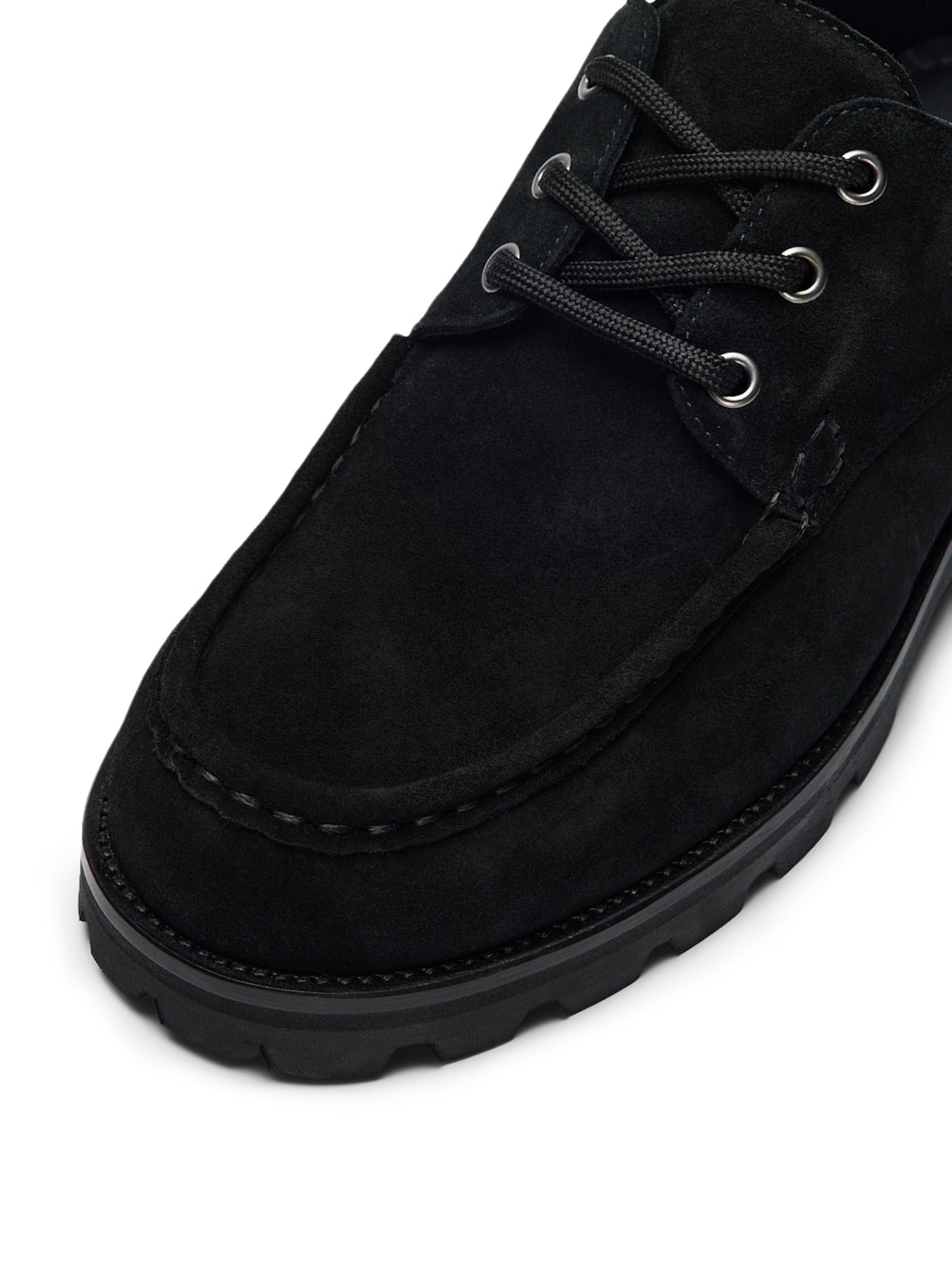 SELECTED Snøresko i sort