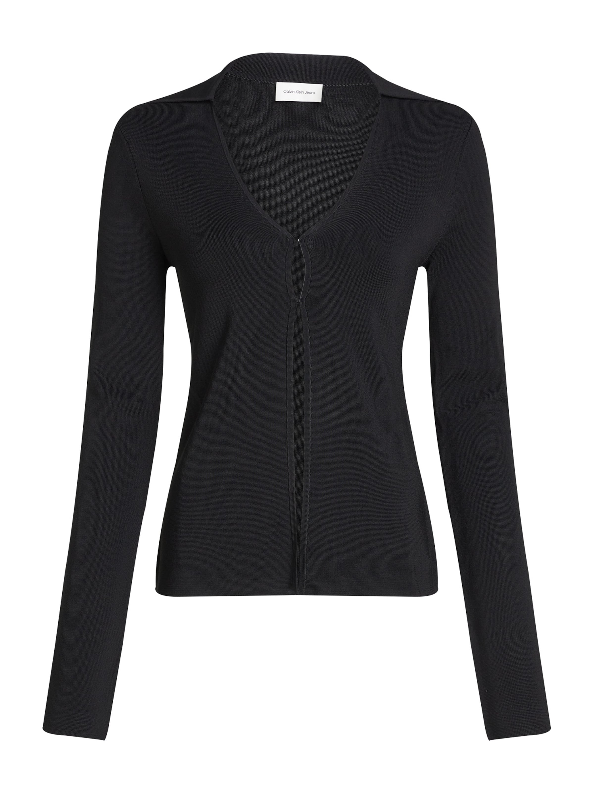 Calvin Klein Jeans Kampsun, värv must: eest vaates