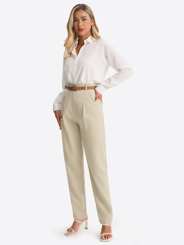Imily Bela - Tapered Pantalón plisado en beige