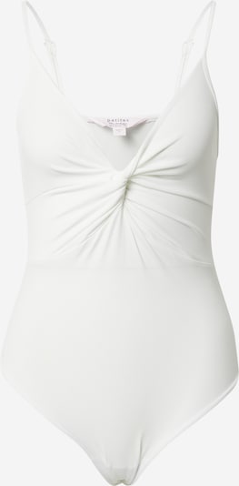 Miss Selfridge Petite Shirtbody 'CAMI' en blanc, Vue avec produit