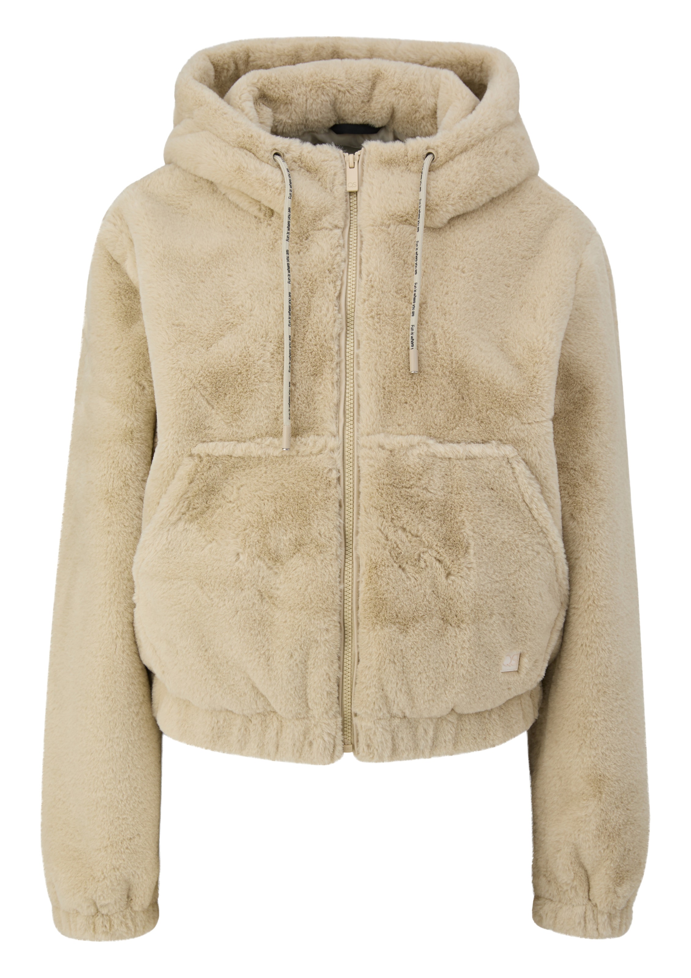 QS Tussenjas in Beige: voorkant