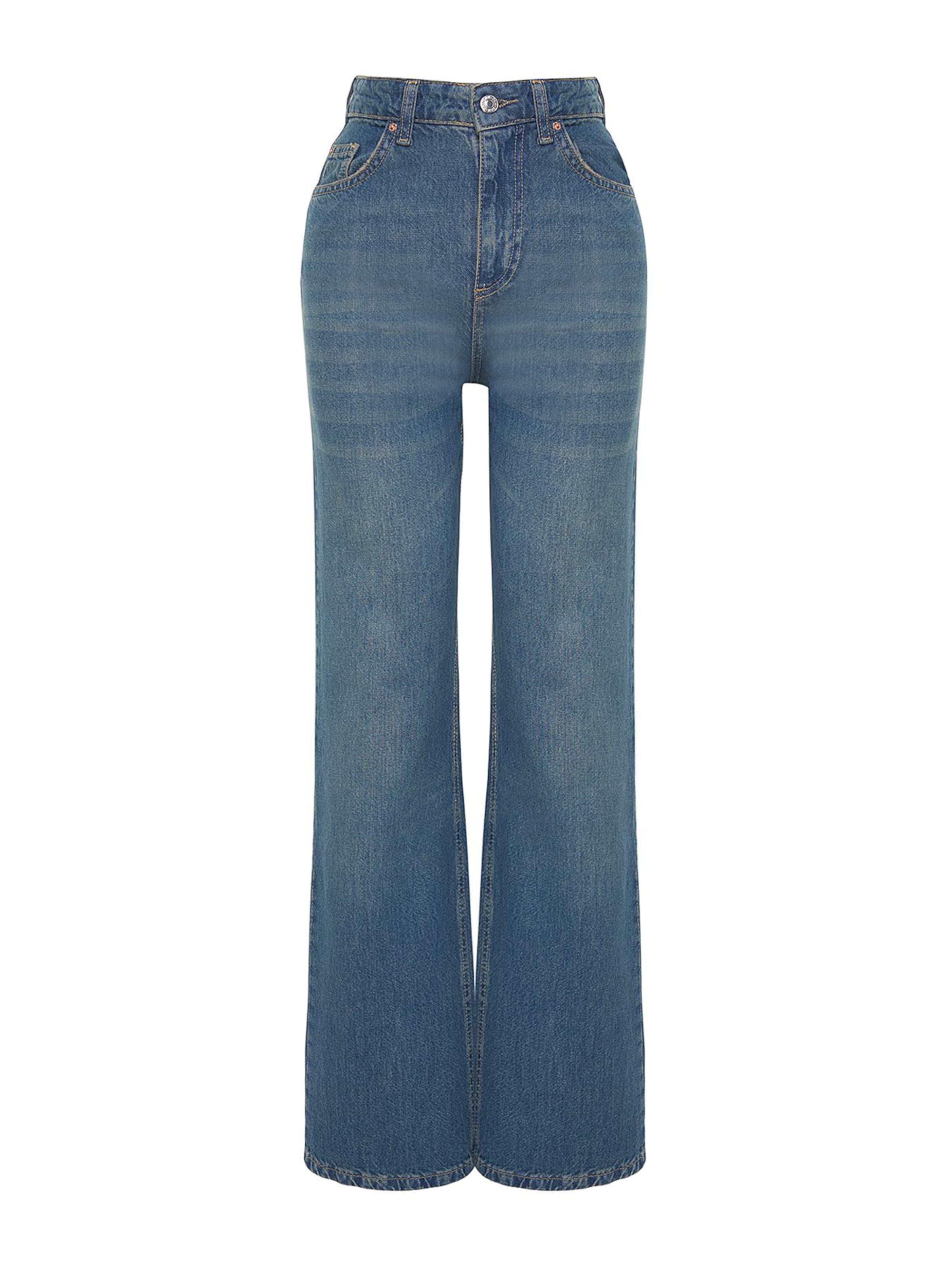 Loosefit Jean Trendyol en bleu : devant