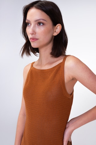 Tops en tricot 'Galiea' Aligne en marron