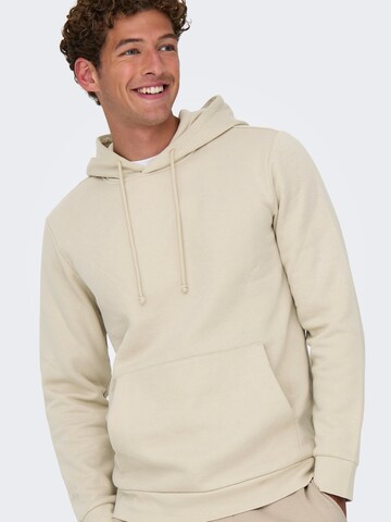 Only & Sons Sweatshirt in Beige