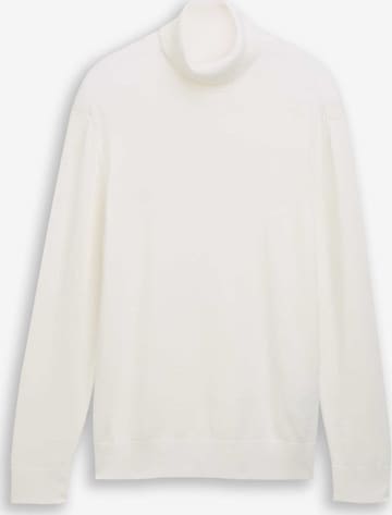 Pull-over TOM TAILOR DENIM en blanc : devant