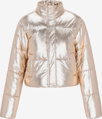 faina Демисезонная куртка в Золотой: спереди