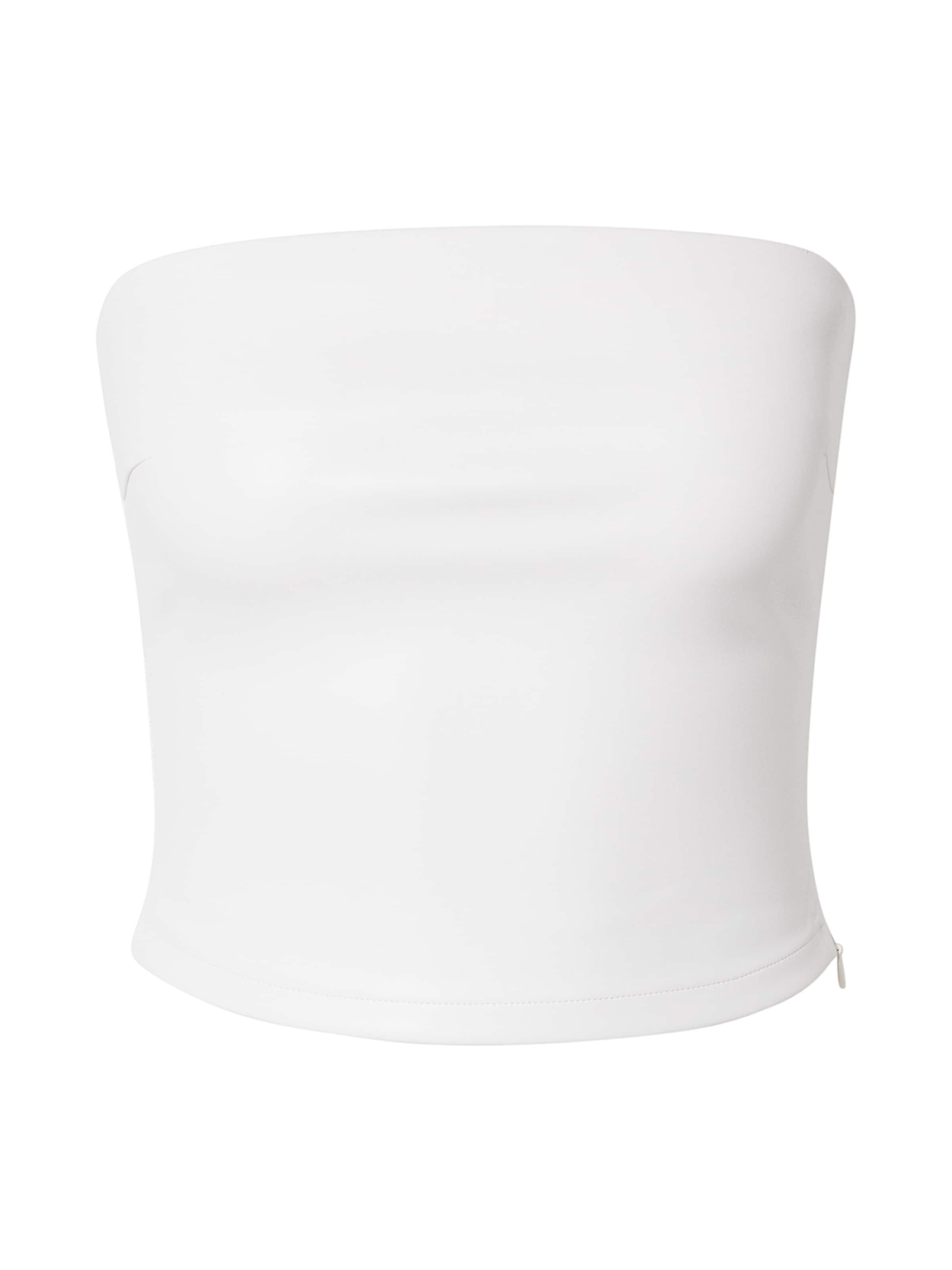 LENI KLUM x ABOUT YOU - Top 'Cassidy' en blanco: frente