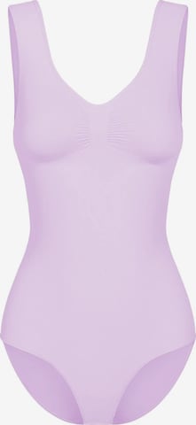 cfab Shapingbody 'Tank Bodysuit Sculpting Shapewear mit Slip' in Lila: voorkant